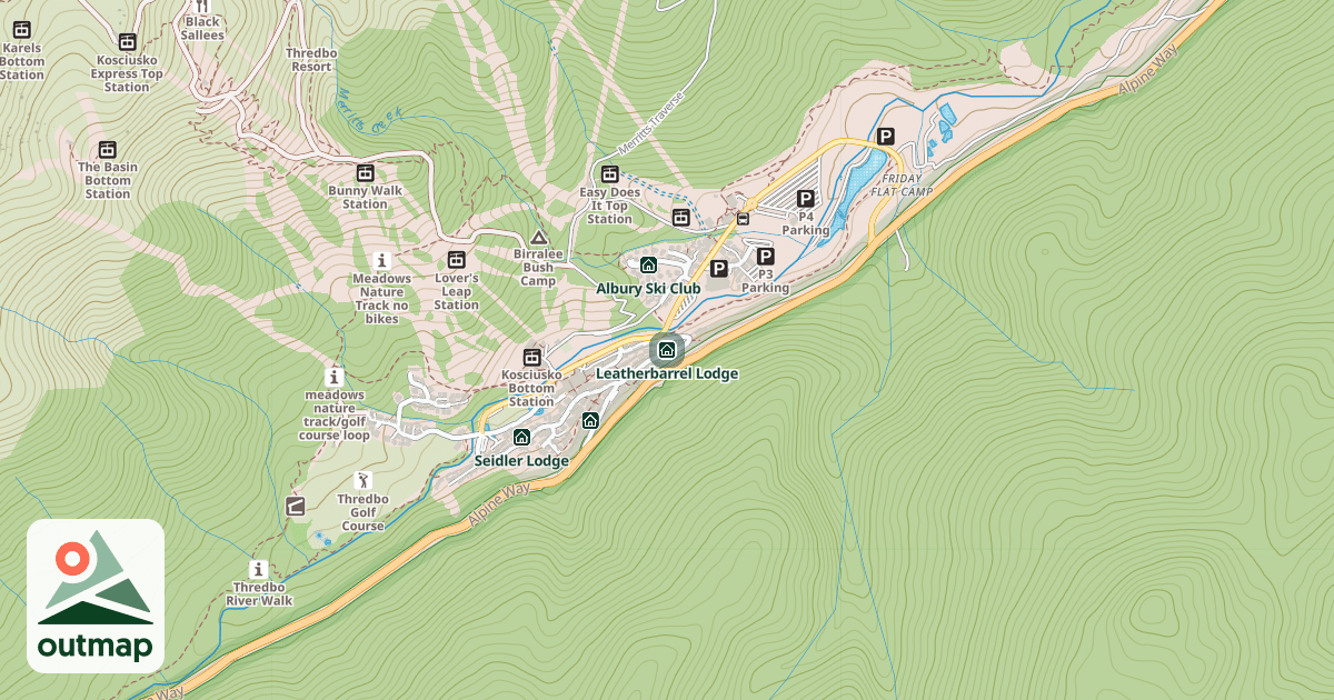 Map of Leatherbarrel Lodge
