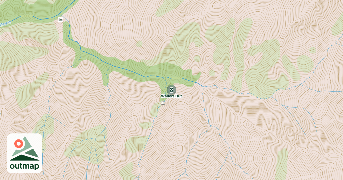 Map of Wallers Hut