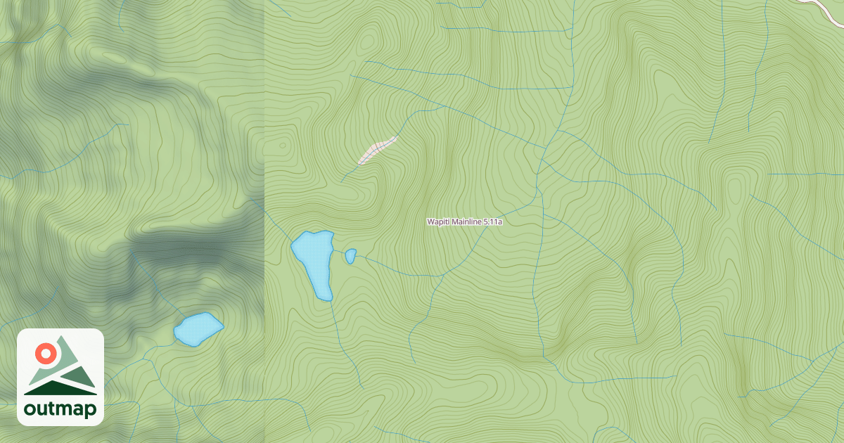Map of Wapiti Mainline