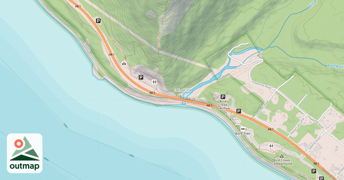 Map of Left exit