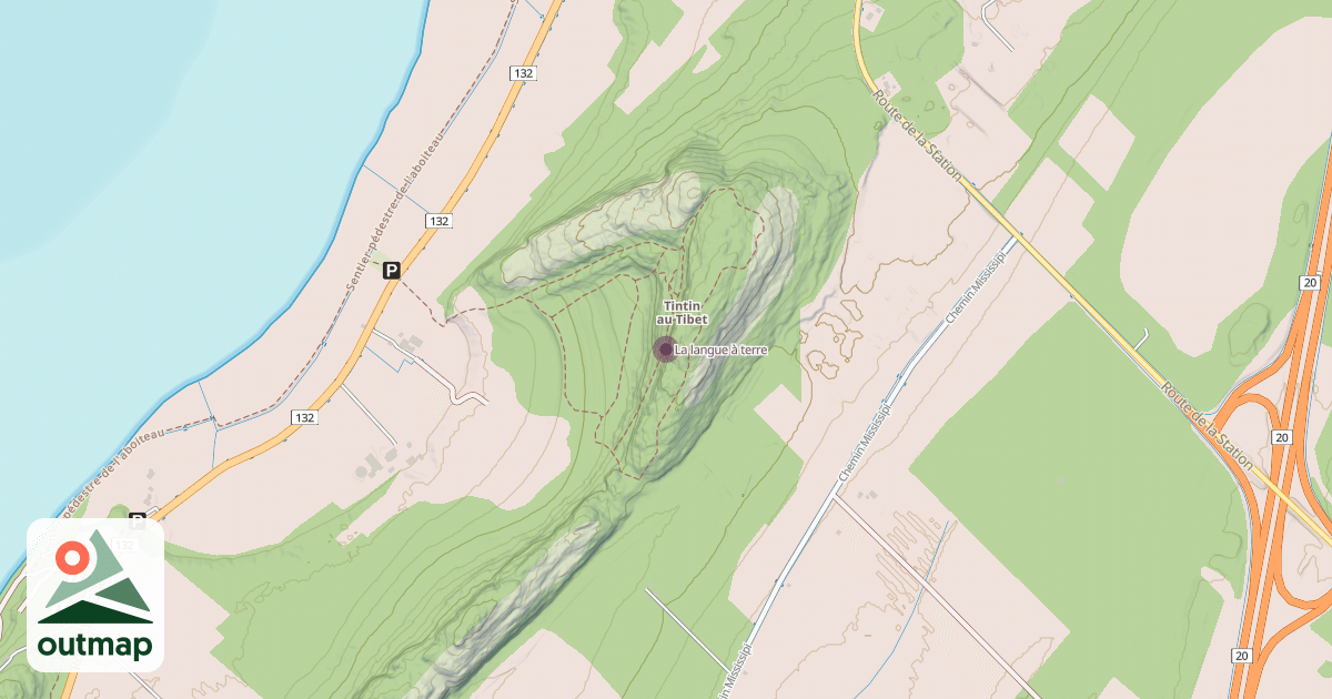 Map of La langue à terre