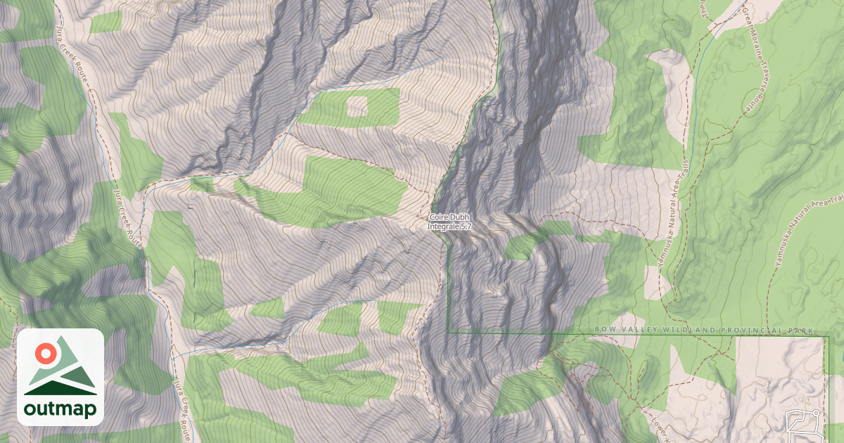 Map of Coire Dubh Integrale