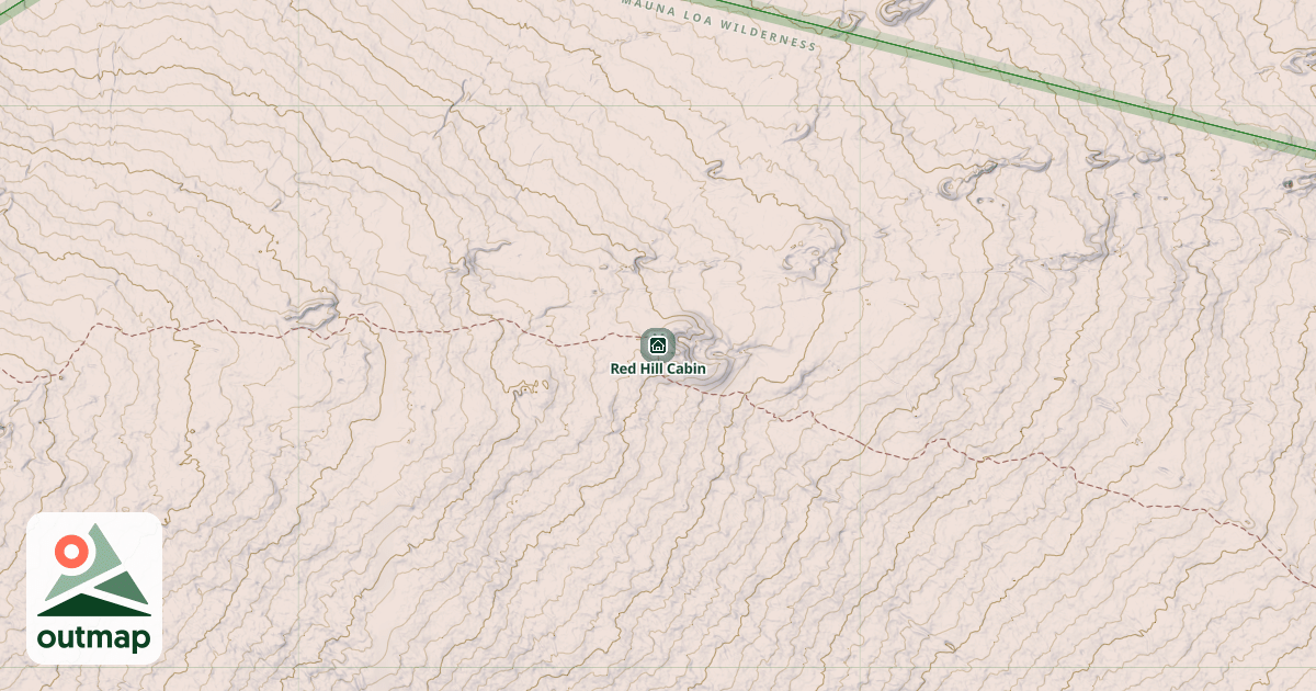Map of Red Hill Cabin