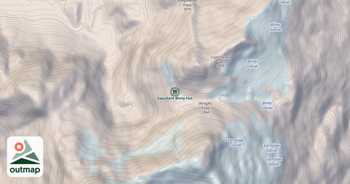 Map of Esquilant Bivvy Hut