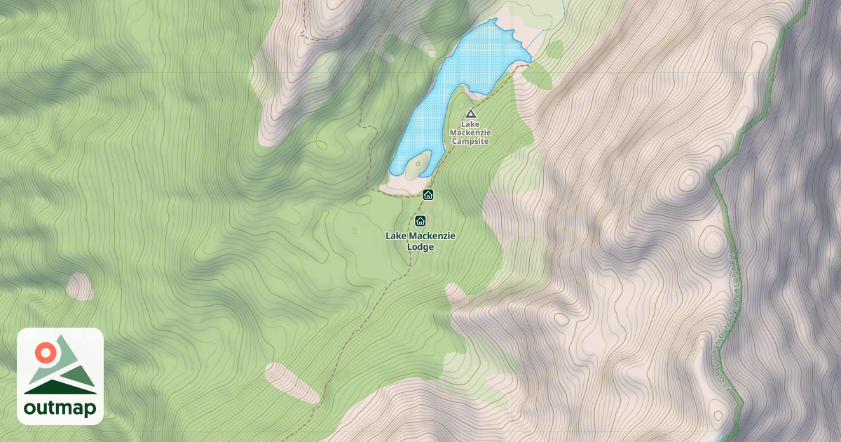 Map of Lake Mackenzie Lodge