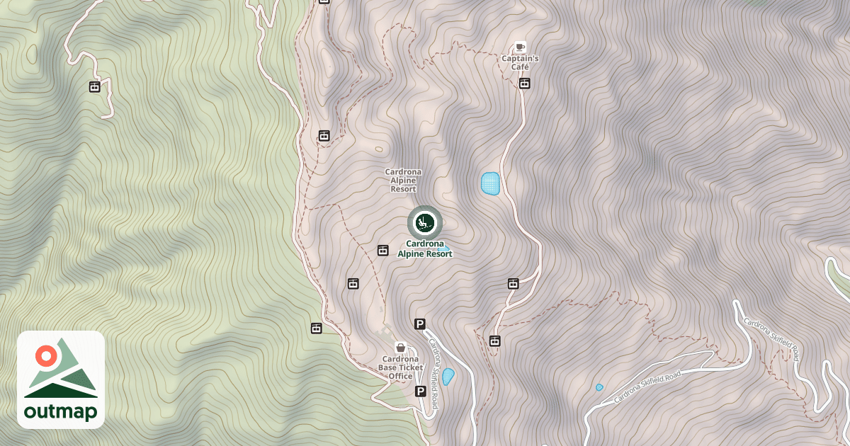 Map of Cardrona Alpine Resort