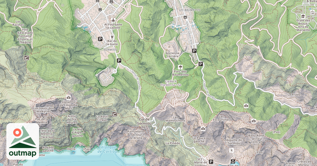 Map of L'arête À Franklin