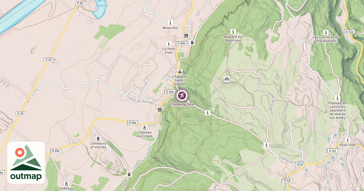 Map of Climbing Site