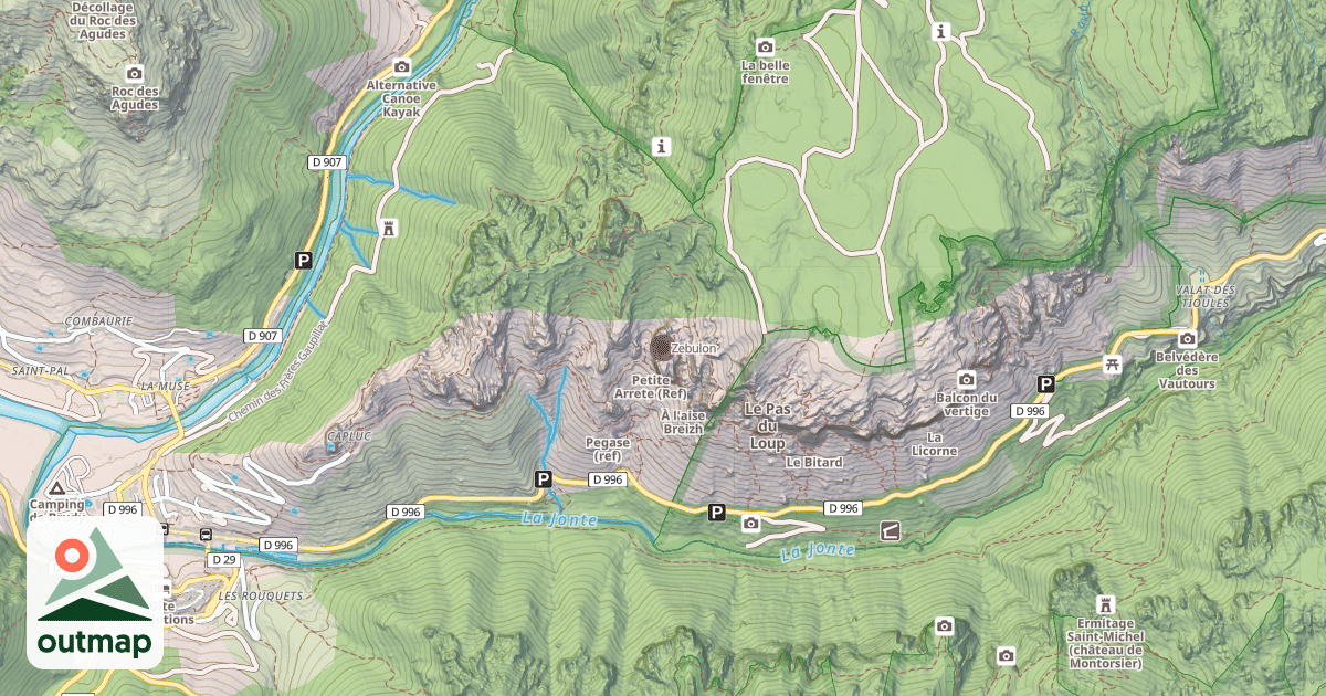 Map of Zebulon