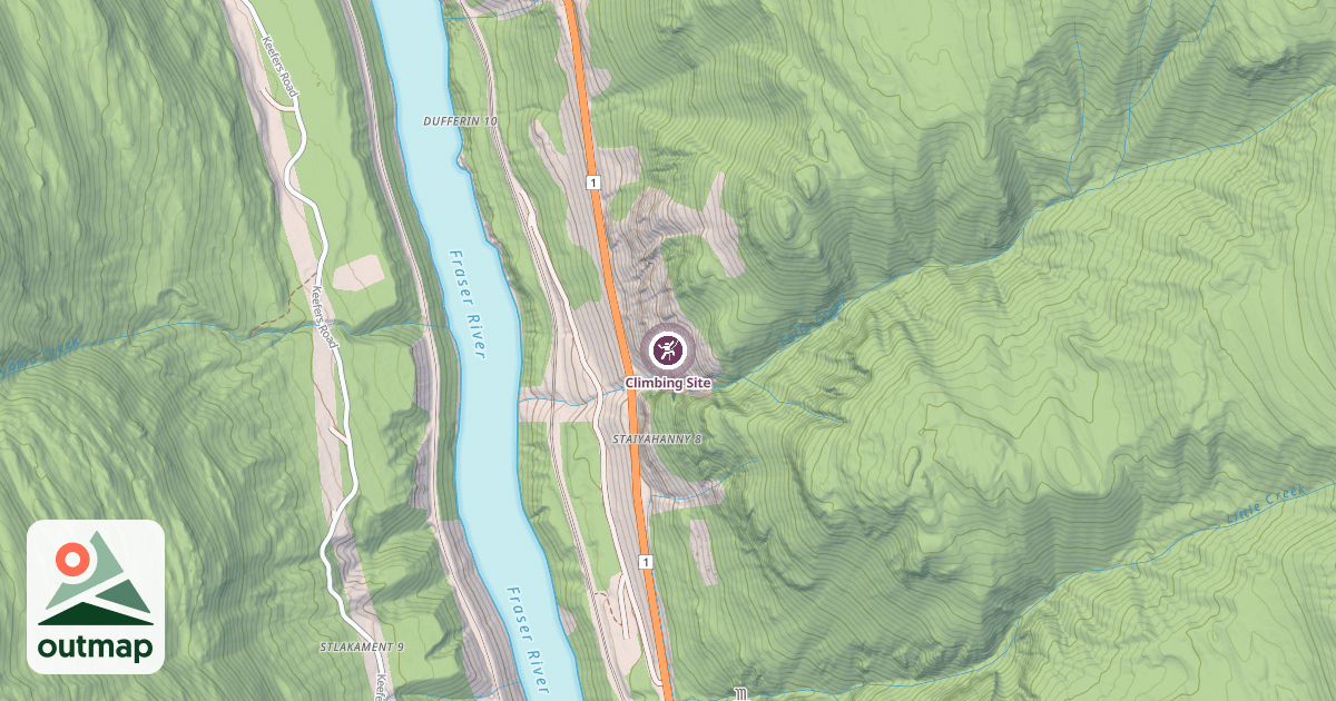 Map of Climbing Site