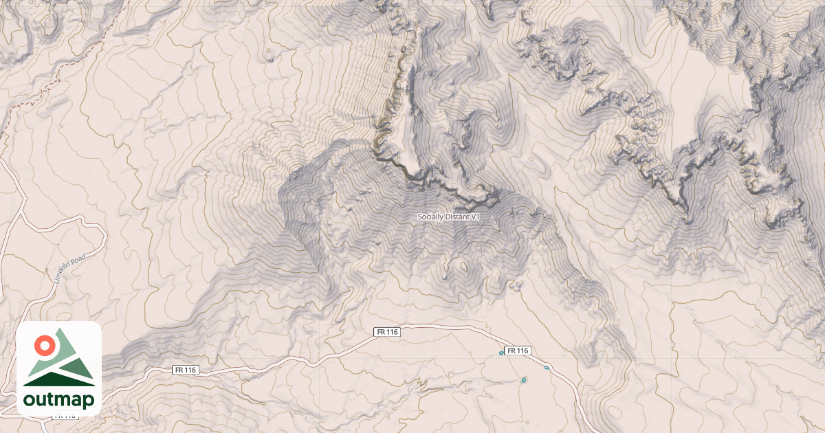 Map of Socially Distant