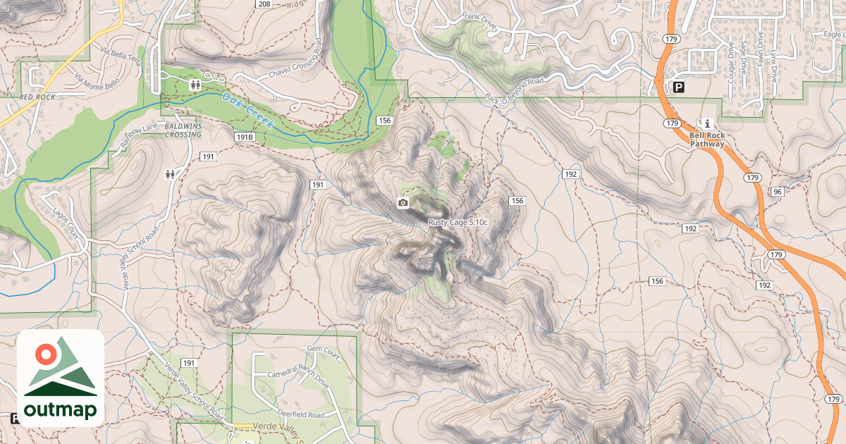 Map of Rusty Cage