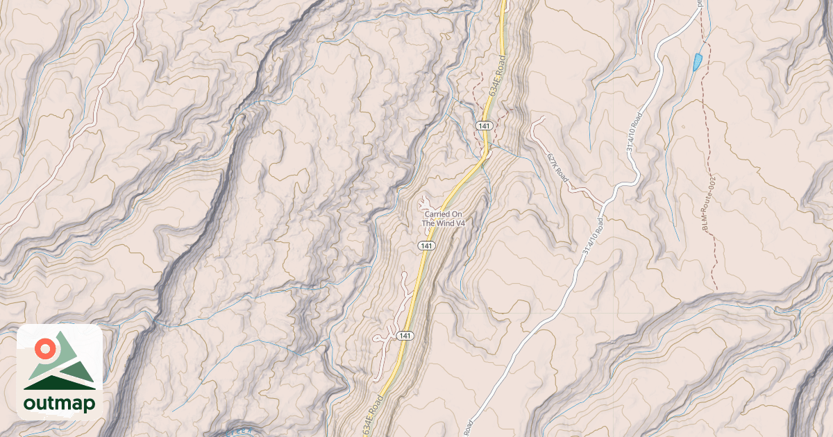 Map of Carried On The Wind