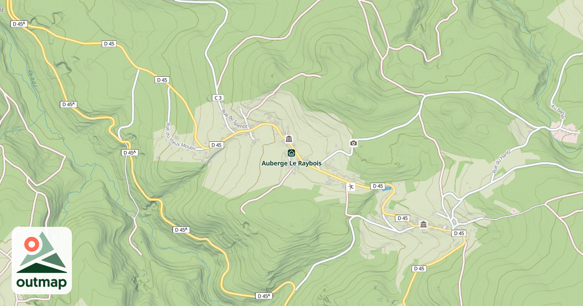 Map of Auberge Le Raybois