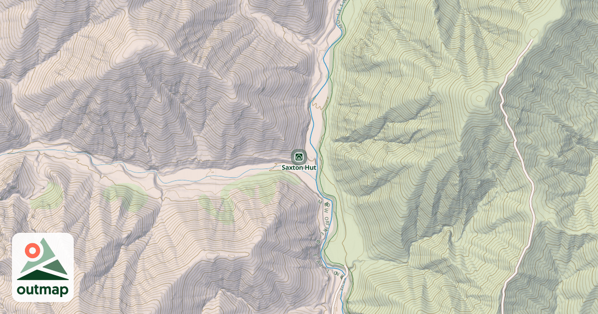 Map of Saxton Hut