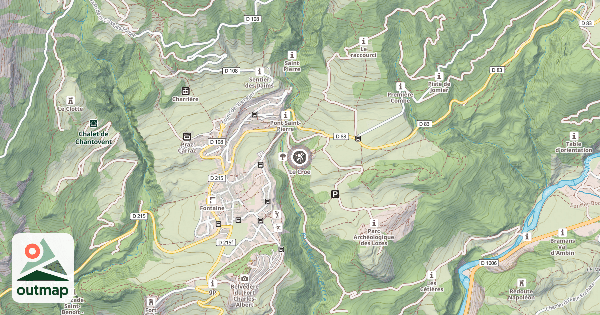 Map of Le Croe