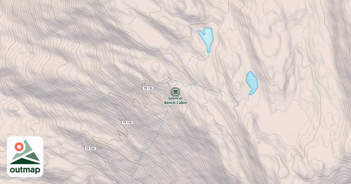 Map of Spencer Bench Cabin