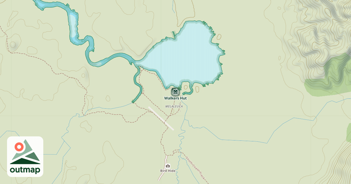 Map of Walkers Hut