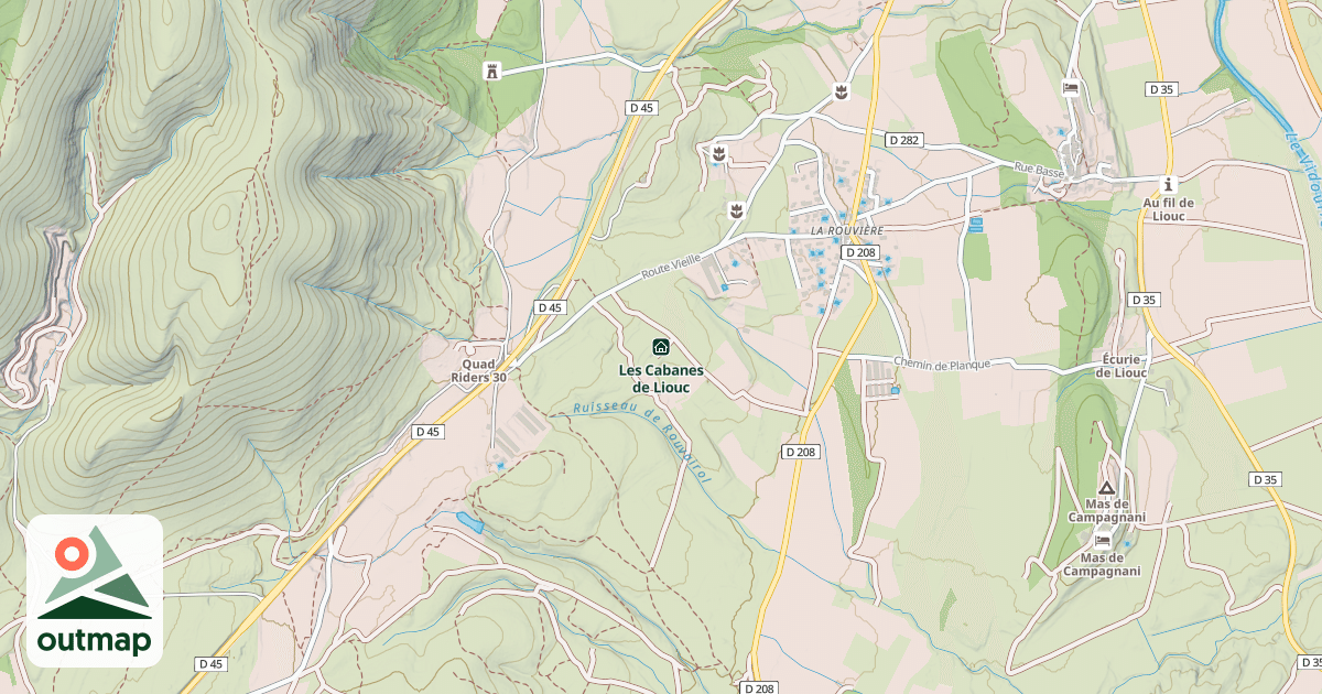 Map of Les Cabanes de Liouc