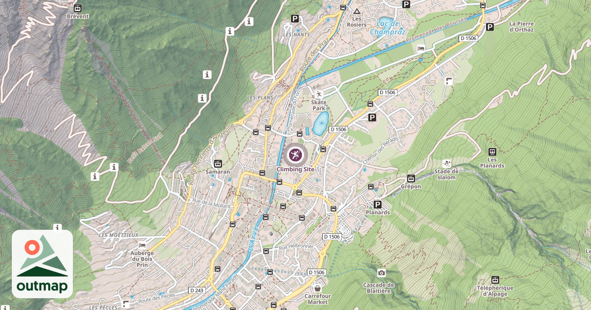 Map of Climbing Site