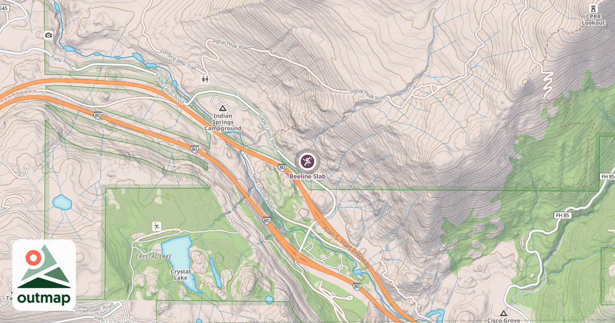 Map of Beeline Slab