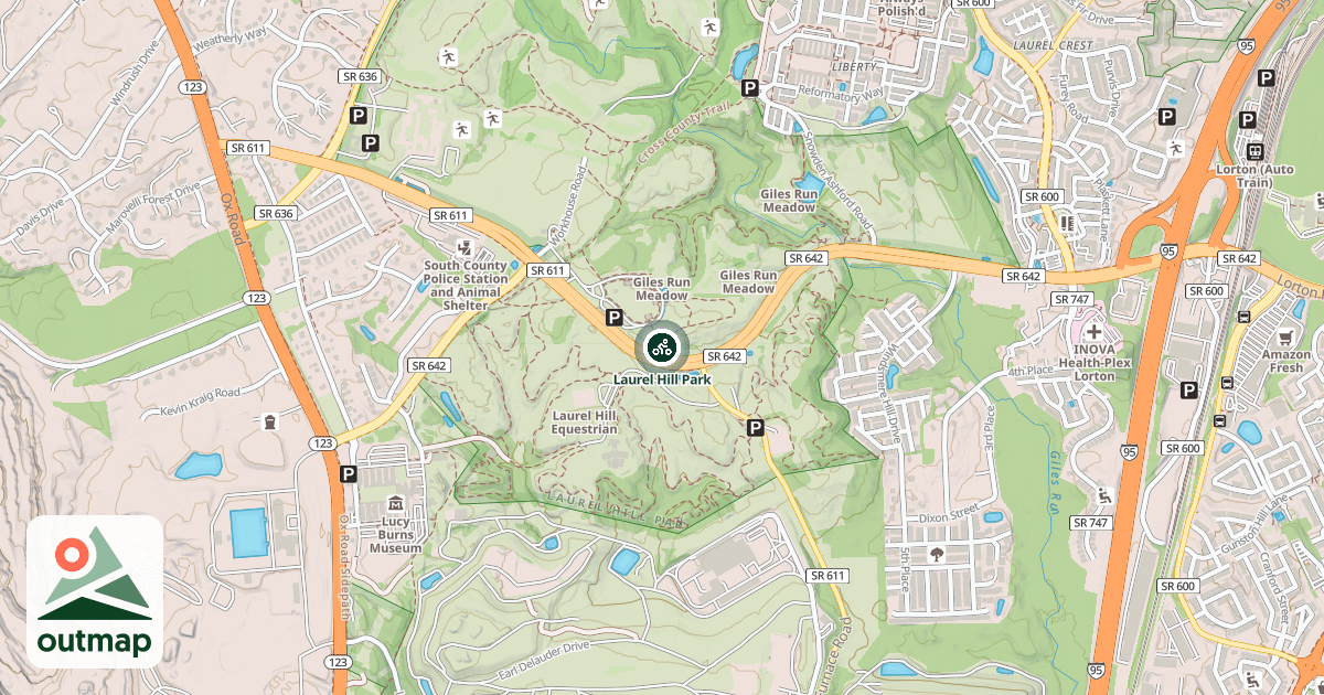Map of Laurel Hill Park