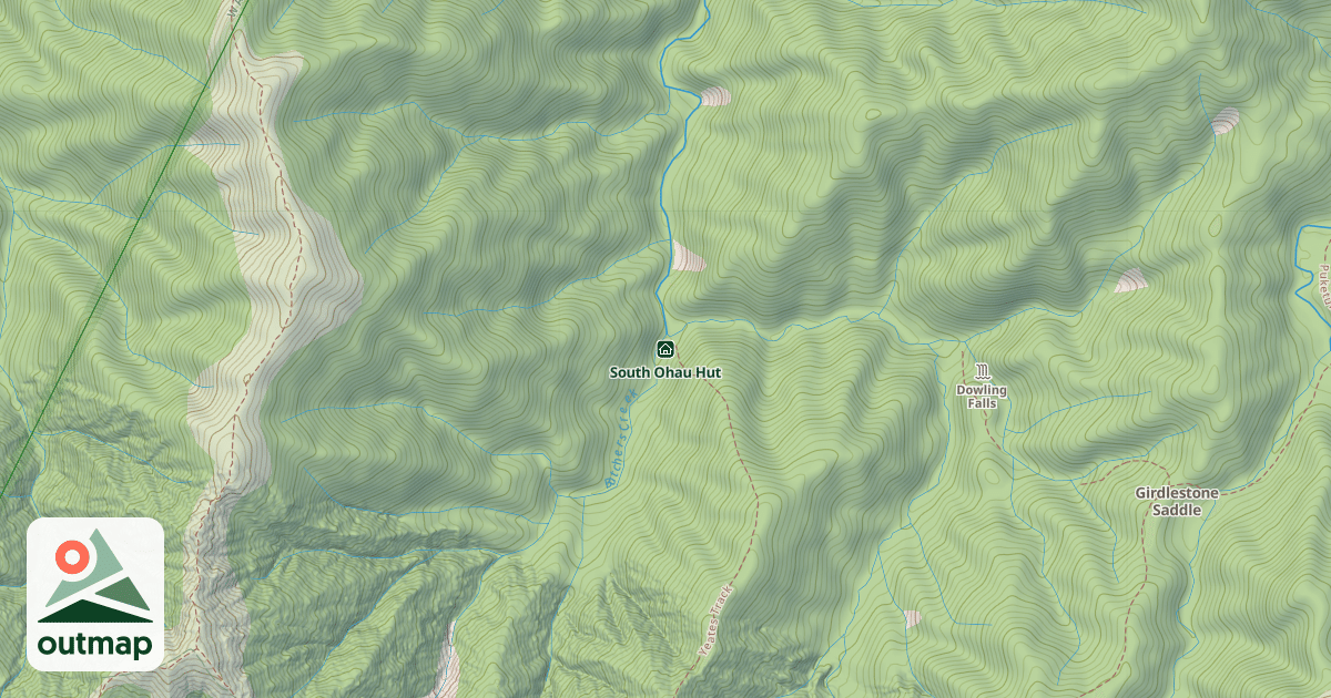 Map of South Ohau Hut