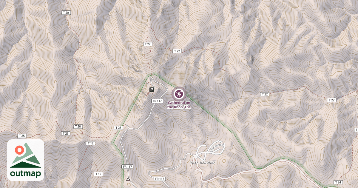 Map of Cathedral on the Knob, The