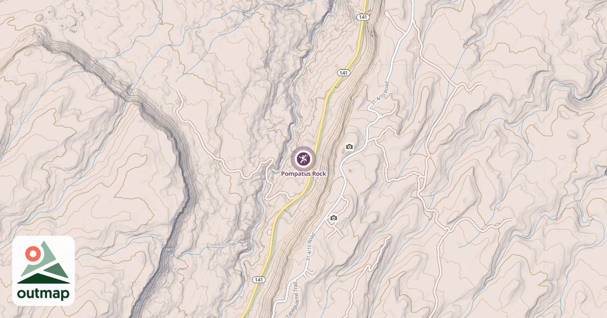 Map of Pompatus Rock