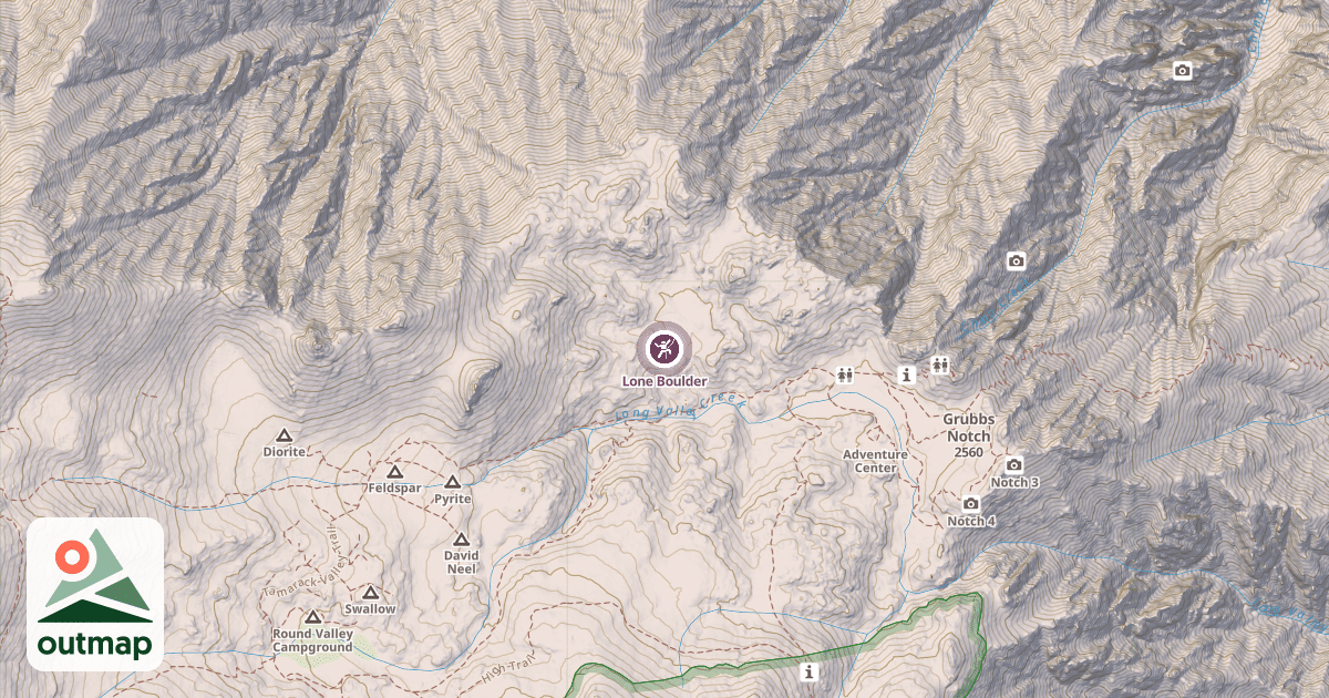 Map of Lone Boulder