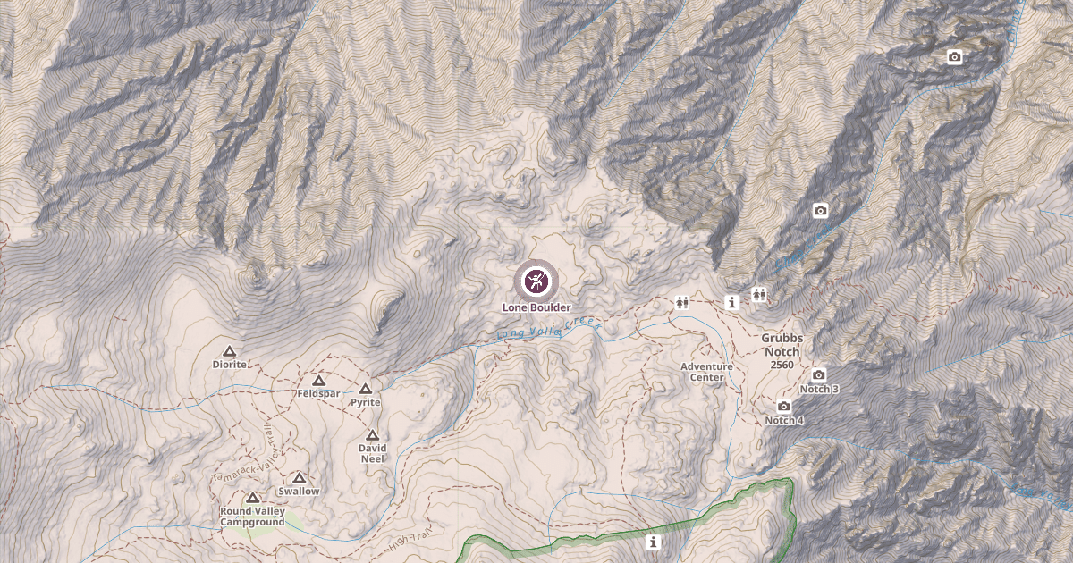 Map preview of Lone Boulder