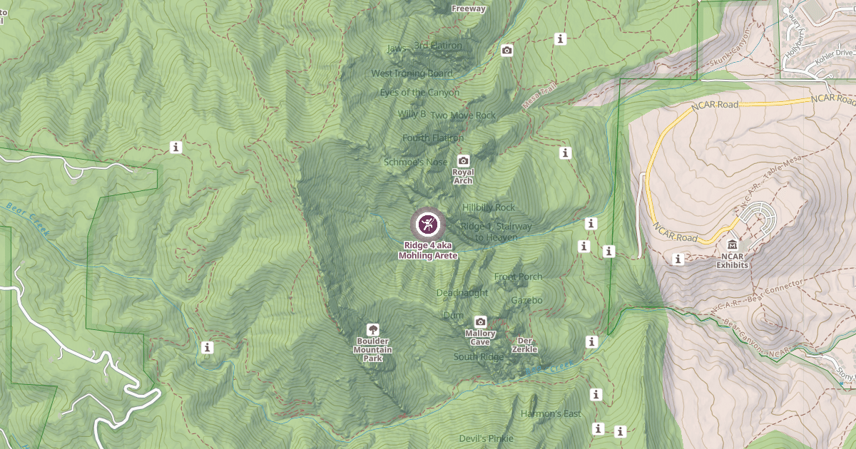 Map preview of Ridge 4 aka Mohling Arete