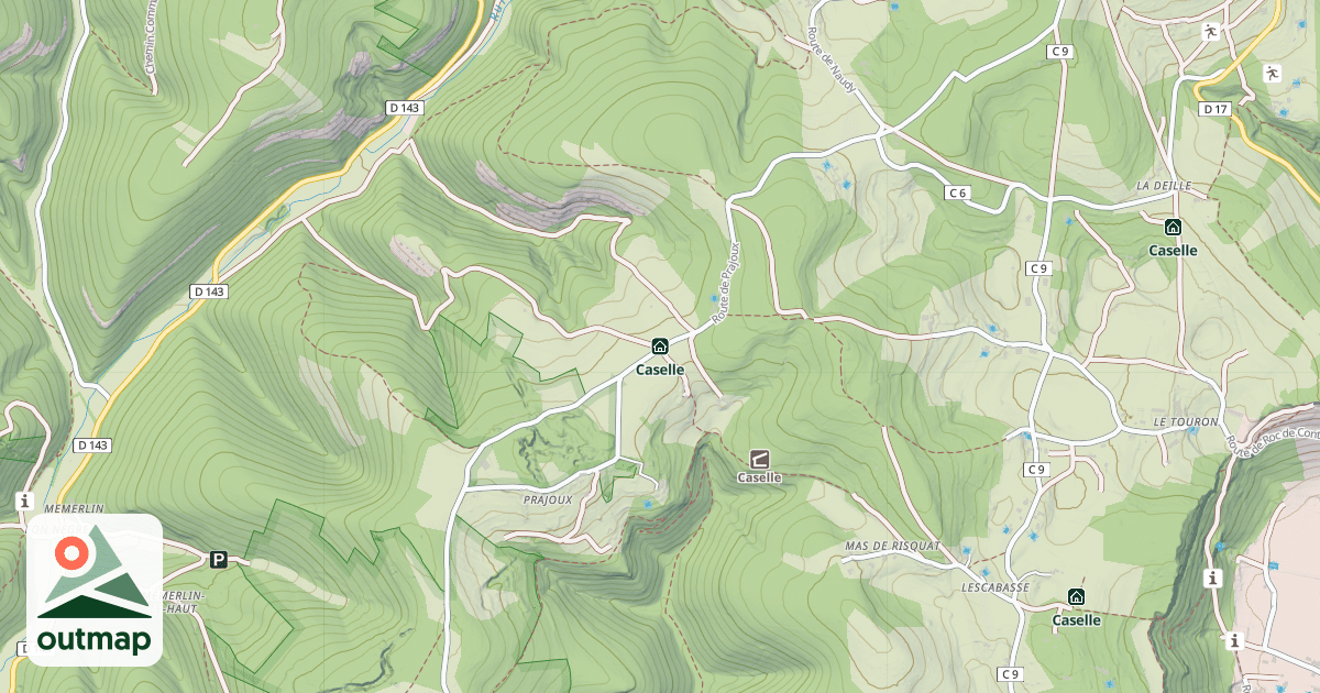 Map of Caselle