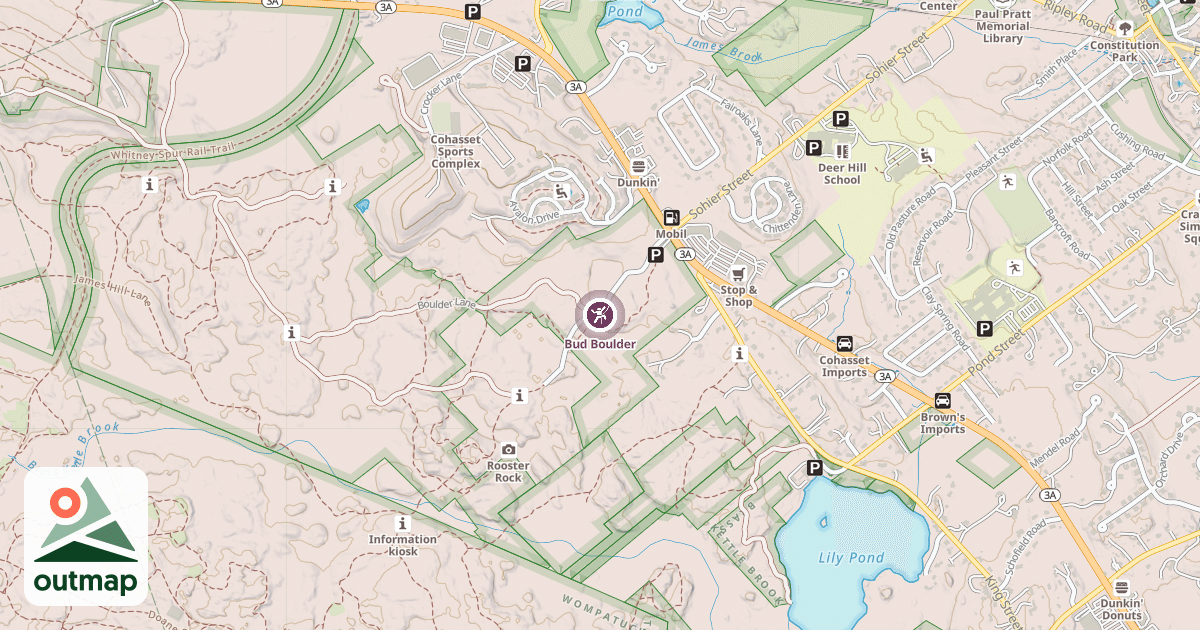 Map of Bud Boulder