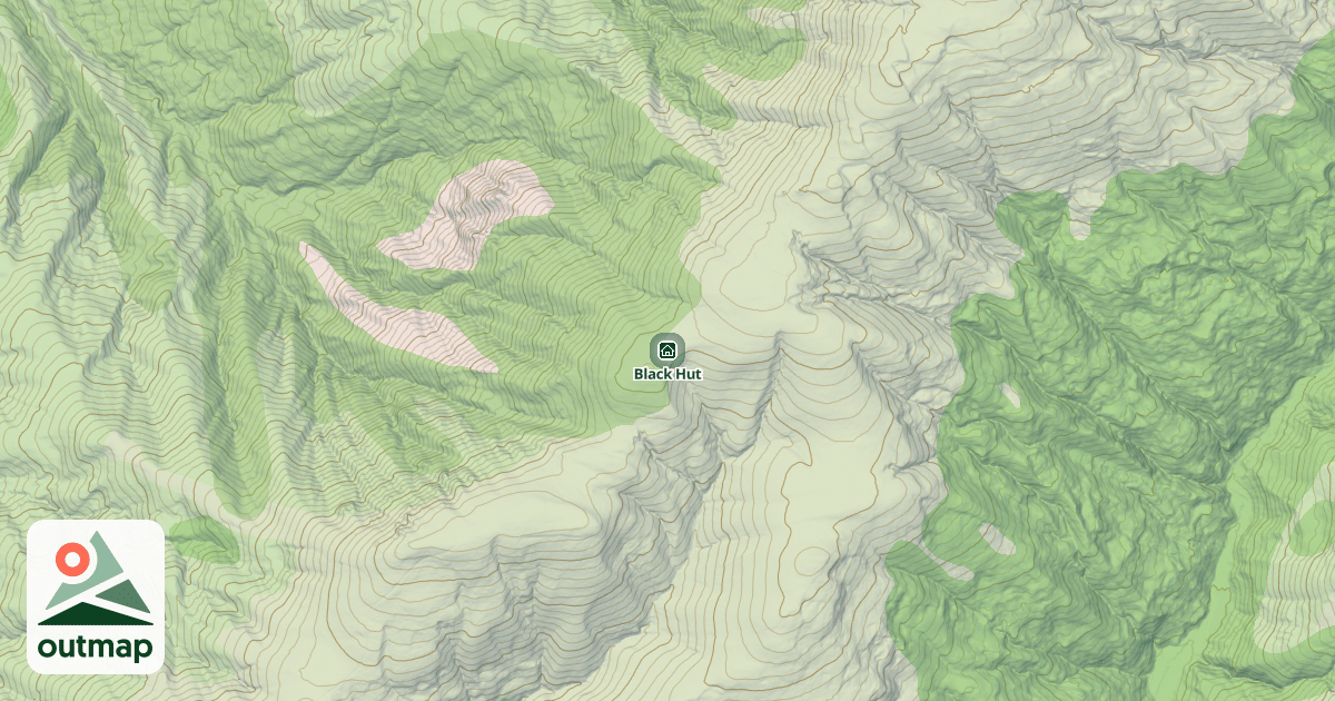 Map of Black Hut