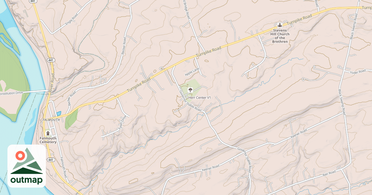 Map of Herr Center