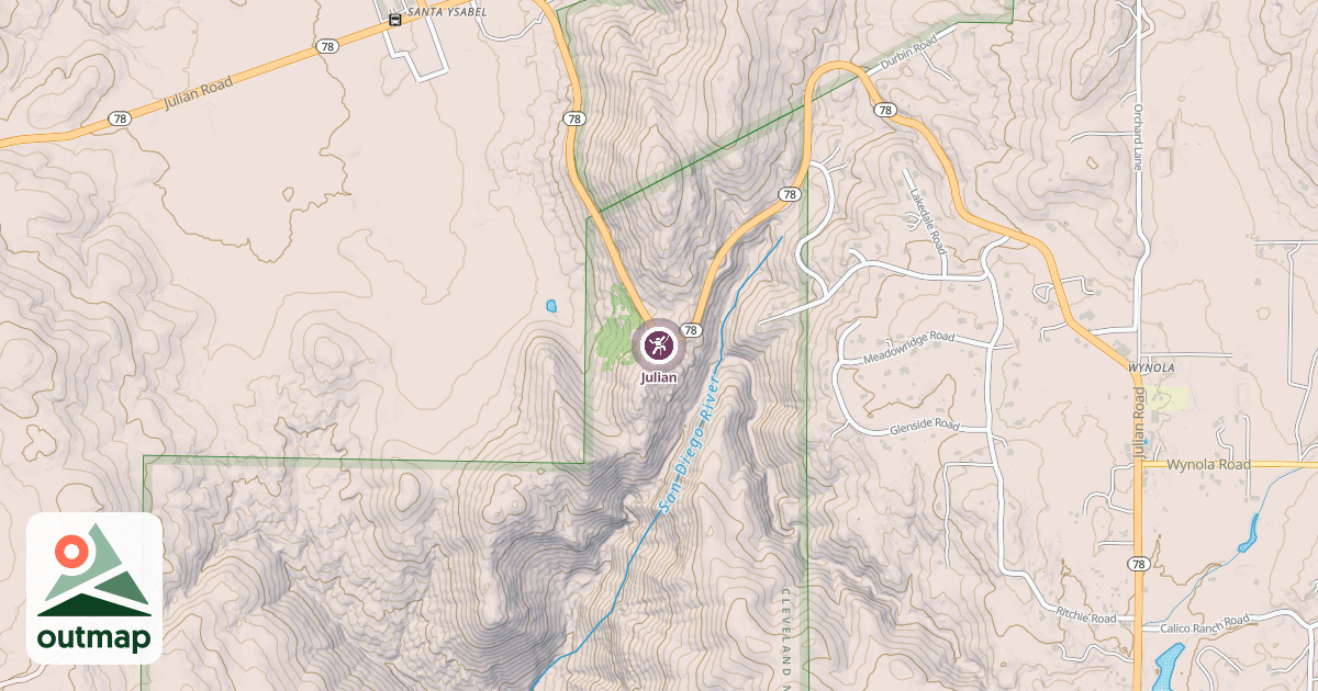 Map of Julian