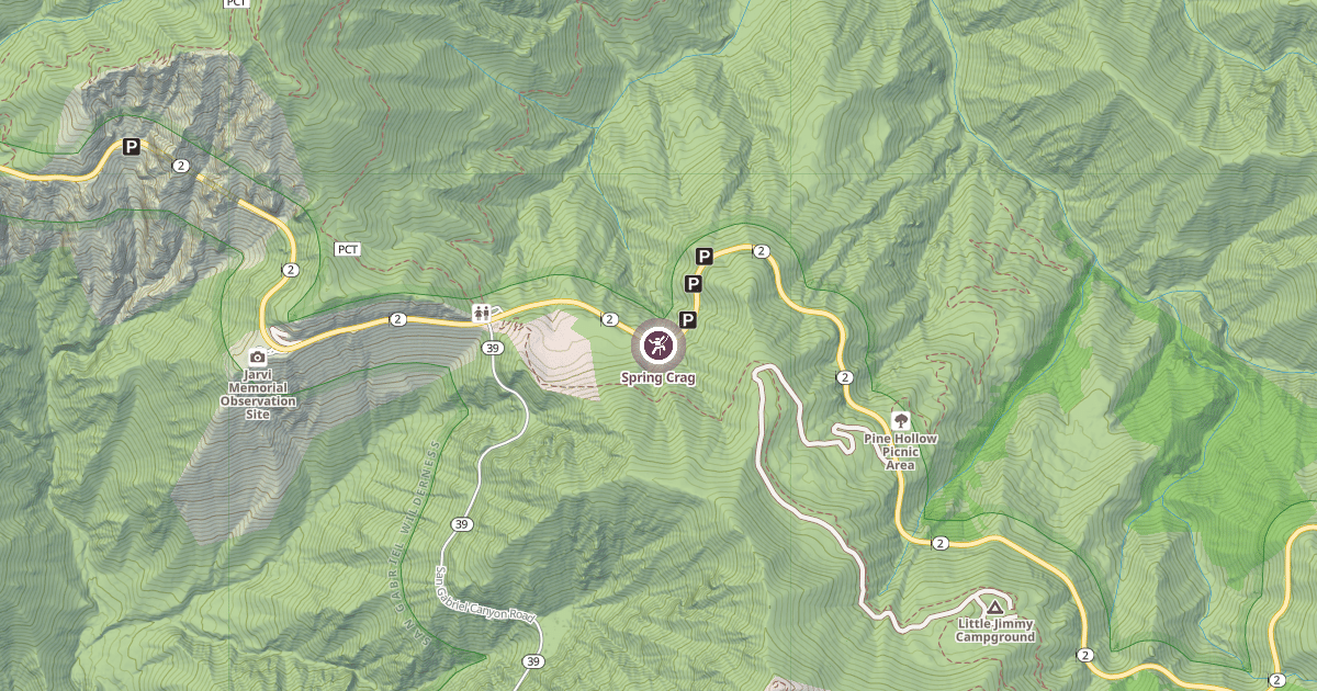 Map preview of Spring Crag
