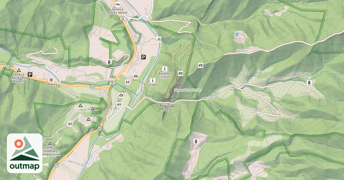 Map of Nip and Tuck