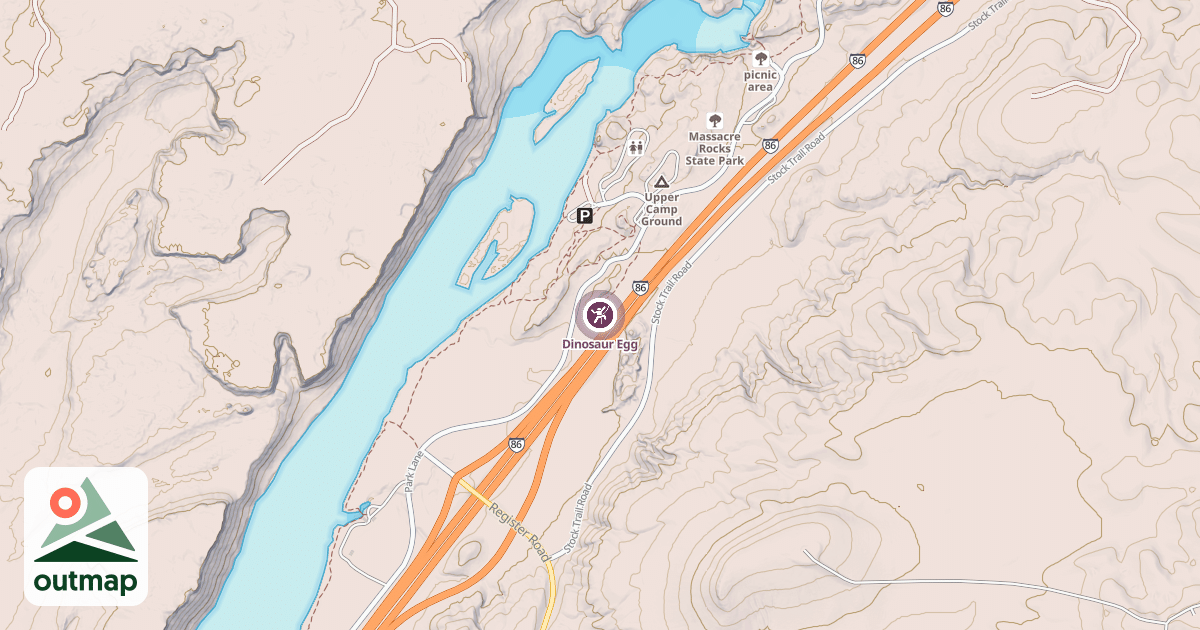 Map of Dinosaur Egg