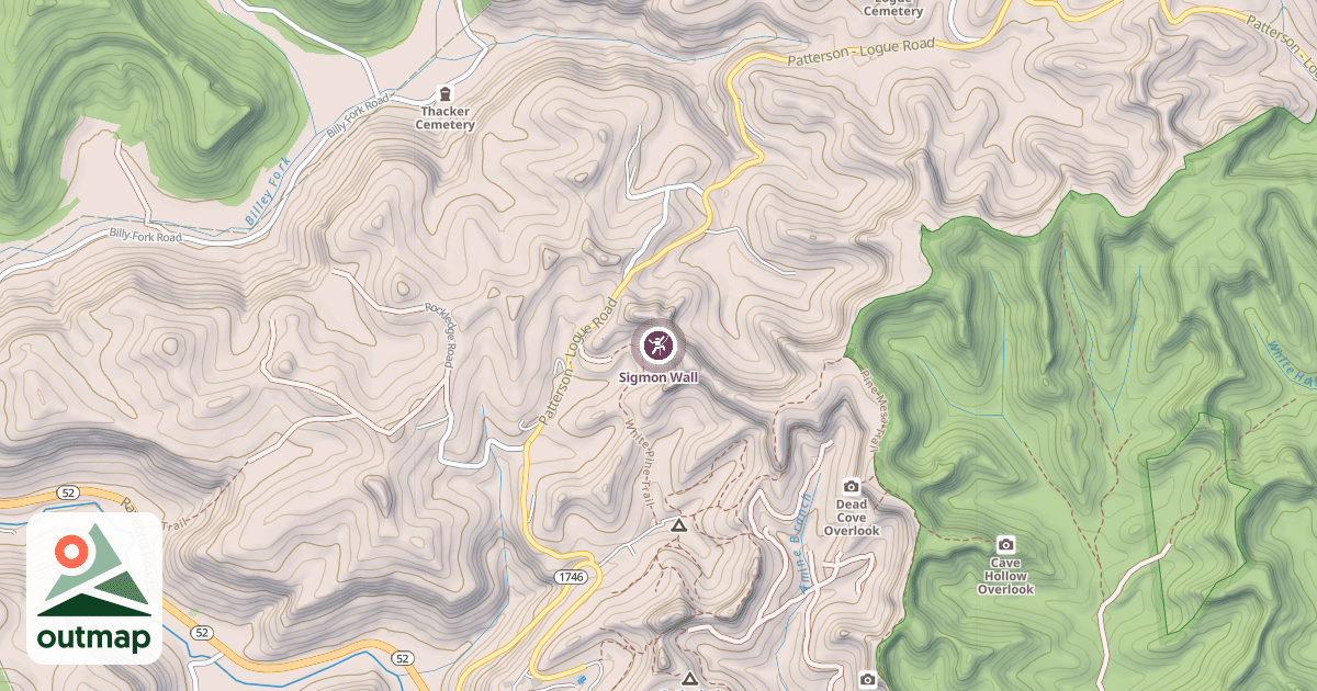 Map of Sigmon Wall