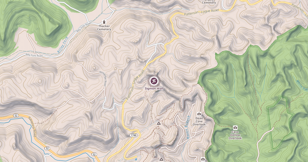 Map preview of Sigmon Wall