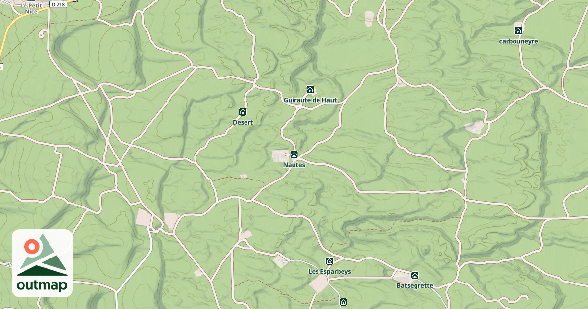 Map of nautes
