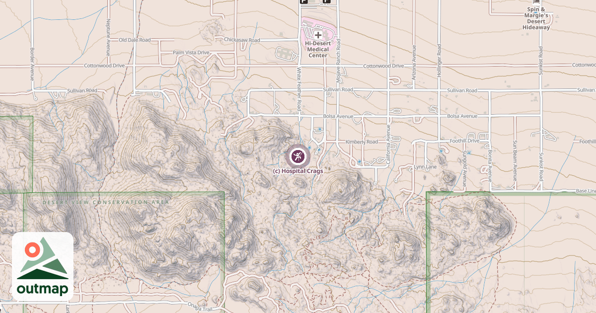 Map of (c) Hospital Crags