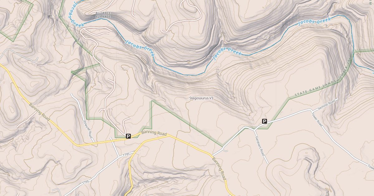 Map preview of Stegosaurus