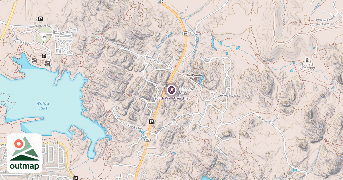 Map of South Wall Area, The