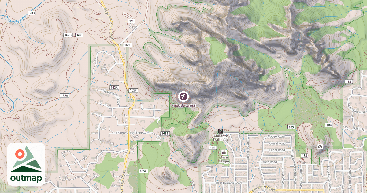 Map of First Buttress