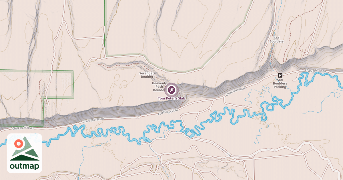 Map of Tom Peter's Slab
