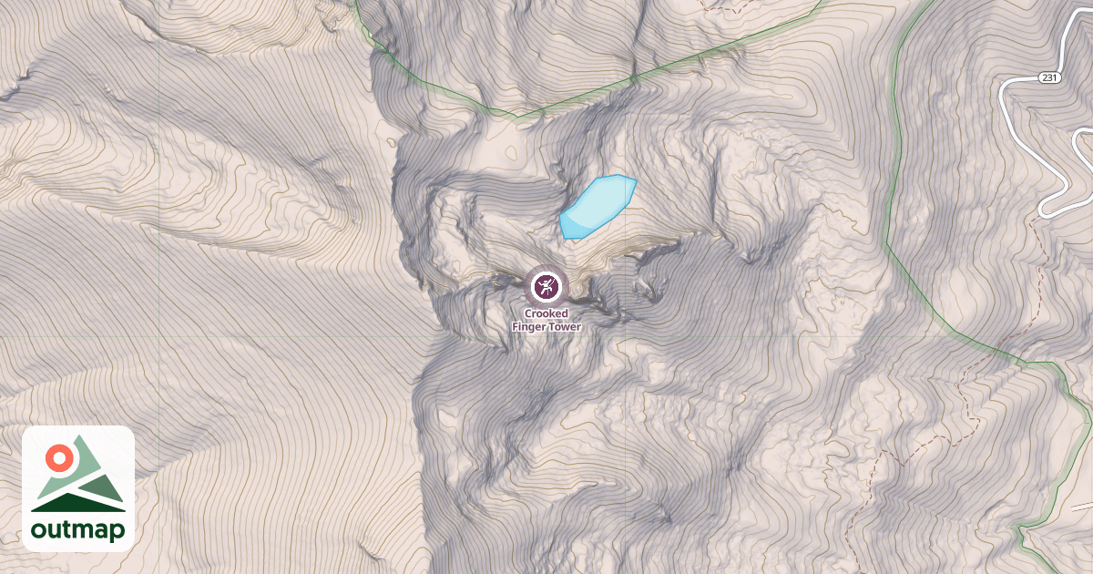 Map of Crooked Finger Tower