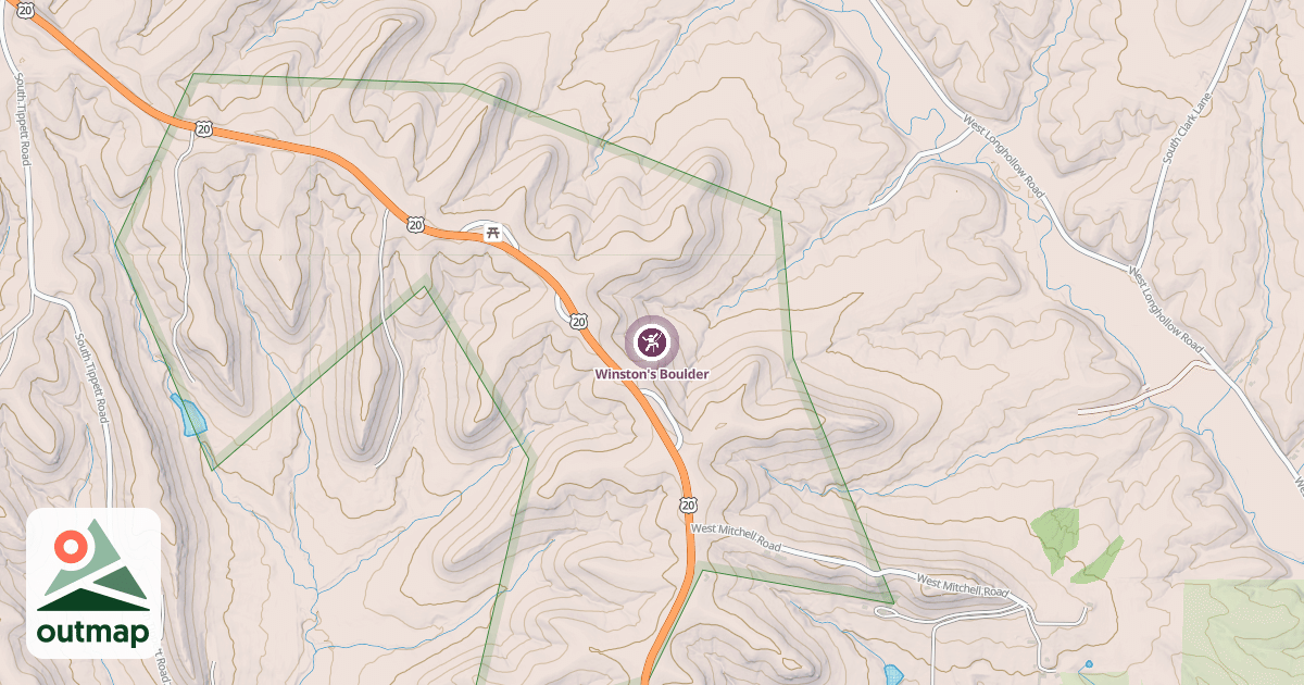 Map of Winston's Boulder
